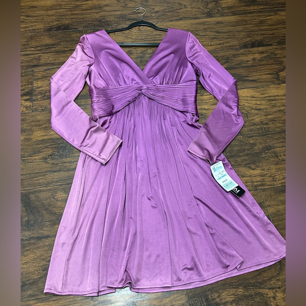 Vintage the Back Room at Loehmann’s Purple Long Sleeve Dress‎ large